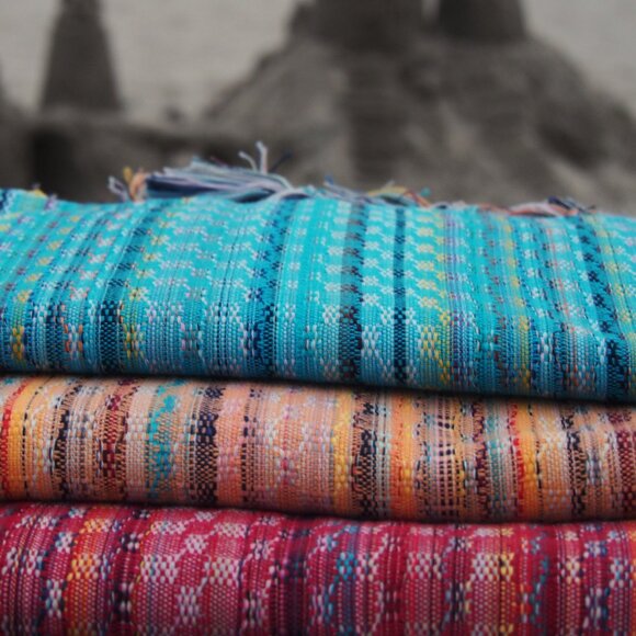 3 Bohemian Towels - 100% Turkish Cotton Beach Bath Towel - Picture 1 of 7